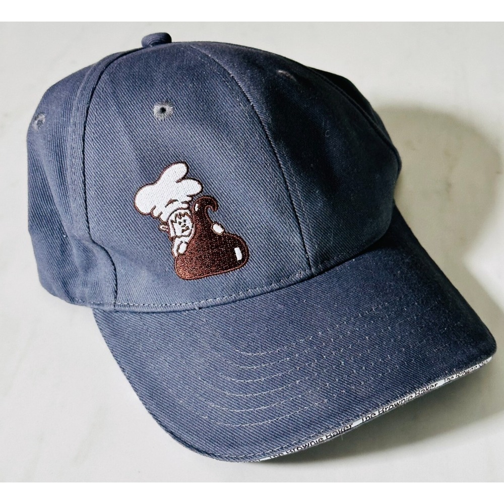 The Brownie Baker Baseball Hat Cap Cotton Flex - Gray S/M